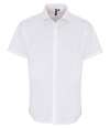 PR246 Premier Short Sleeve Stretch Fit Poplin Shirt White colour image